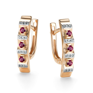 Серьги 26455-103 (Au 585)