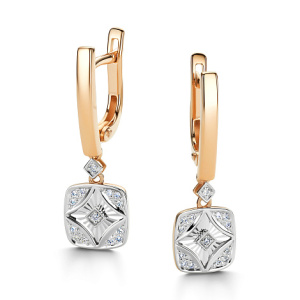 Серьги 26530-100 (Au 585)