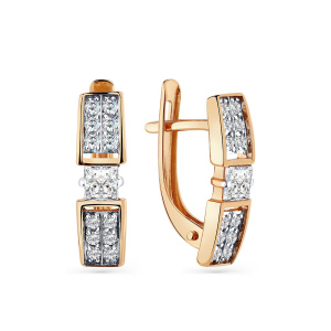 Серьги 002-0650-0001-011 (Au 585)