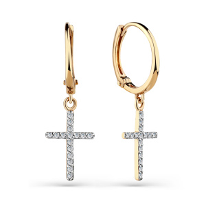 Серьги 002-0472-0001-011 (Au 585)