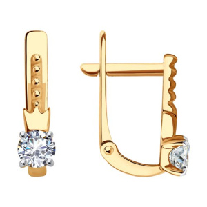 Серьги 029671 (Au 585)