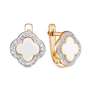 Серьги 122672-1 (Au 585)