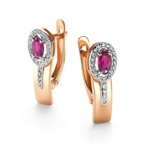 Серьги 26432-103 (Au 585)