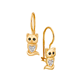 Серьги 20205 (Au 585)