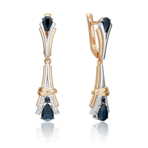 Серьги 02-5219-00-105-1111 №23 3 (Au 585)