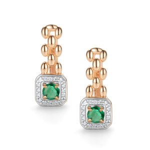 Серьги 26378-101 (Au 585)