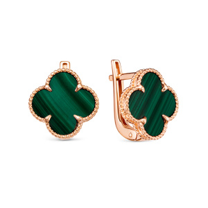 Серьги 120217 м (Au 585)