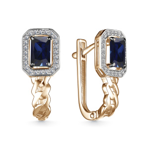 Серьги 25633-102 (Au 585)