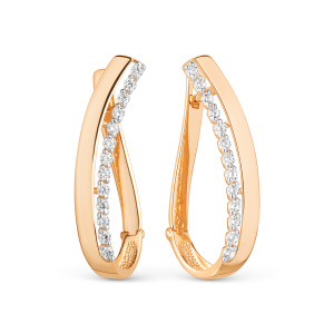 Серьги 021162-1102 (Au 585)