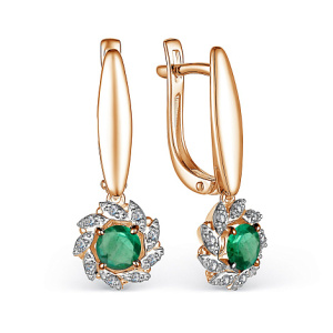 Серьги 24339-101 (Au 585)