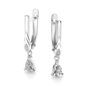 Серьги 26643-200 (Au 585)