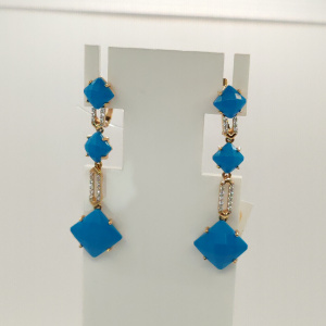 Серьги 724349 (Au 585)