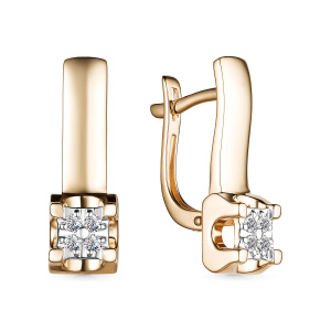 Серьги 25747-100 (Au 585)