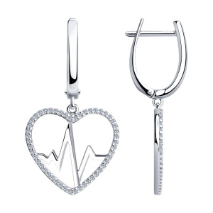 Серьги 94023918 (Ag 925)