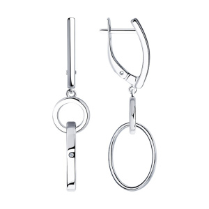 Серьги 87020033 (Ag 925)