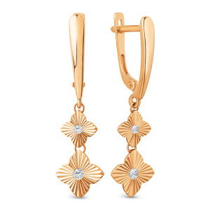 Серьги 023892-1110 (Au 585)