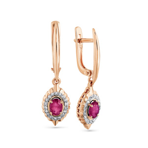 Серьги 2-107853-00-03 (Au 585)