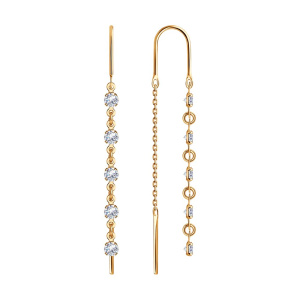 Серьги 022813 (Au 585)