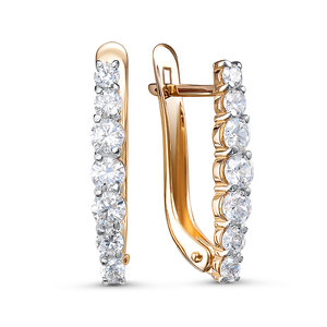 Серьги 1202905 (Au 585)