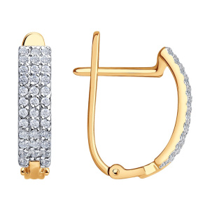 Серьги 029576 (Au 585)