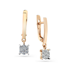 Серьги 2-108326-00-00 (Au 585)