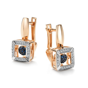 Серьги 26070-102 (Au 585)