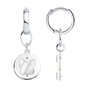 Серьги 83020290 (Ag 925)