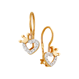 Серьги 21152 (Au 585)