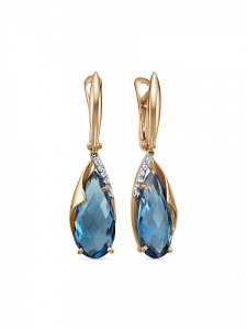 Серьги 21803573 (Au 585)