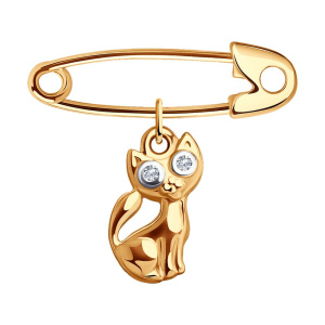 Брошь 040338 (Au 585)