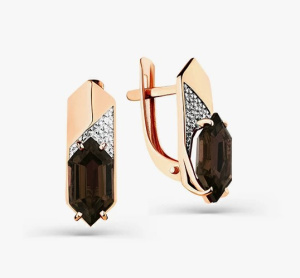 Серьги 02-3-166-0400-011 (Au 585)