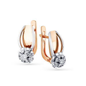 Серьги 2-407908-00-00 (Au 585)