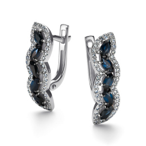 Серьги 26450-202 (Au 585)