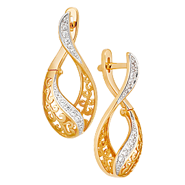 Серьги 22637 (Au 585)