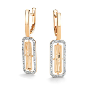 Серьги 26574-100 (Au 585)