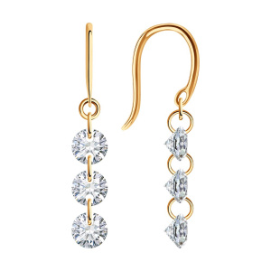 Серьги 0200489 (Au 585)