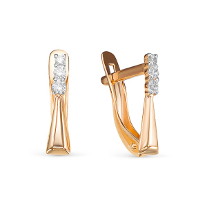 Серьги 129076 (Au 585)