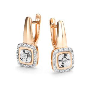 Серьги 26359-100 (Au 585)