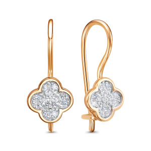 Серьги 120662 (Au 585)