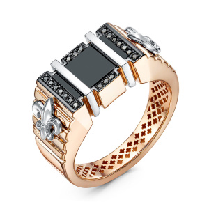 Кольцо 040040 ч (Au 585)