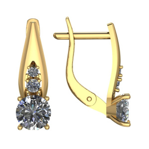 Серьги 2180281010 (Au 585)