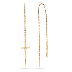 Серьги 002-0329-0001-011 (Au 585)