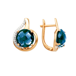 Серьги 21802206 (Au 585)